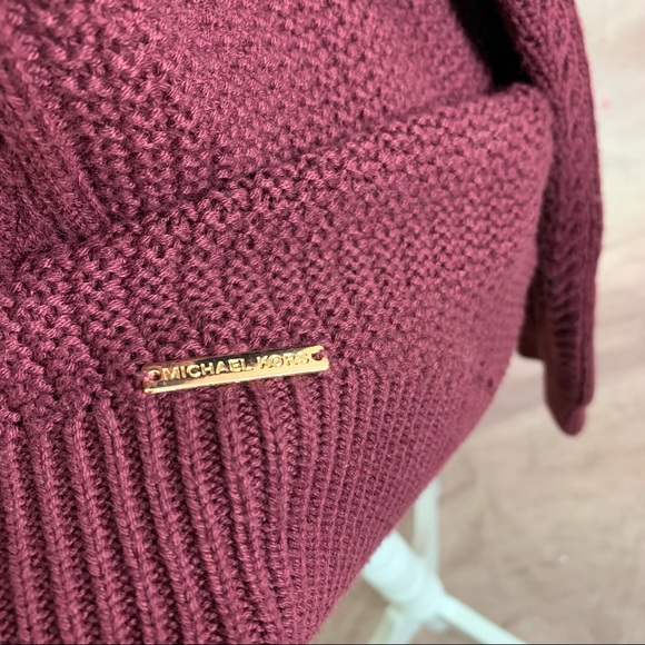 Michael Kors Cold Shoulder Cable Knit Sweater - Picture 9 of 11